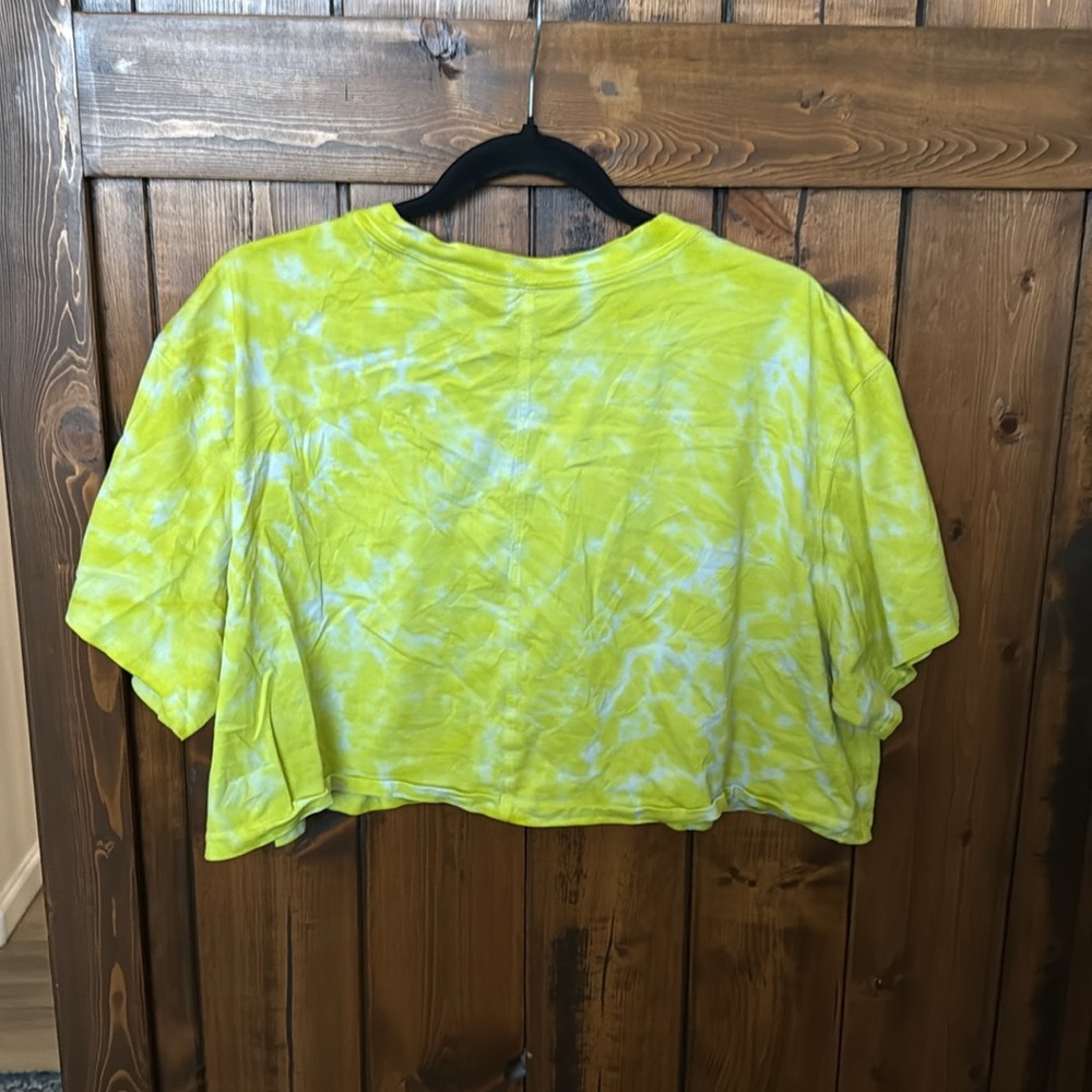 Lululemon All Yours Cropped Cotton T-Shirt *Tie Dye - Picture 4 of 7